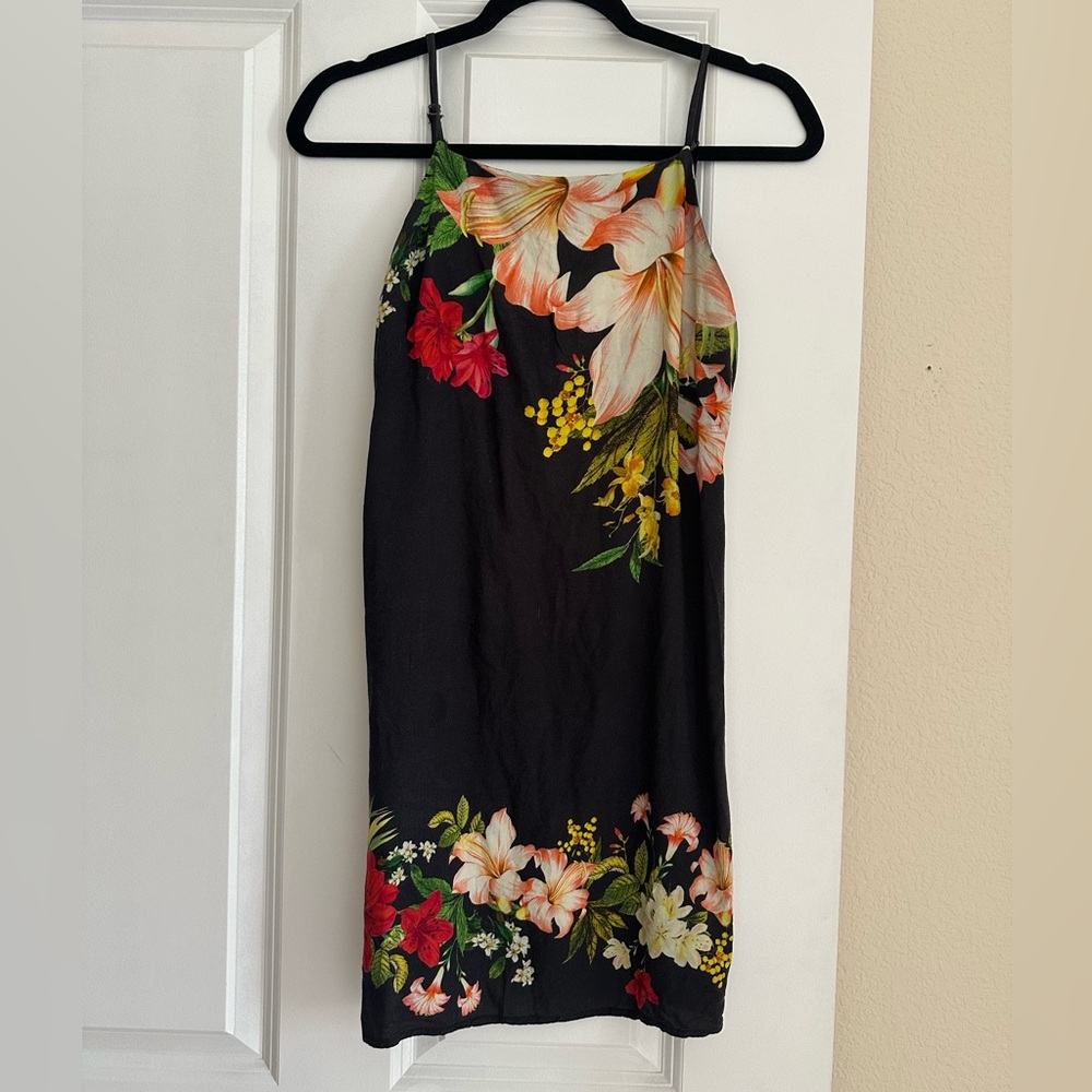 FARM Rio Black Floral Dress